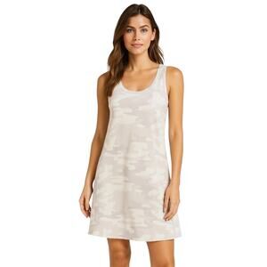 Z Supply Camo Avery Dress Dove Gray Sleeveless Mini Tank Dress Size Large NWT